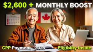 CPP $2,600 Monthly Boost Payment 2025: Eligibility and Payment Details